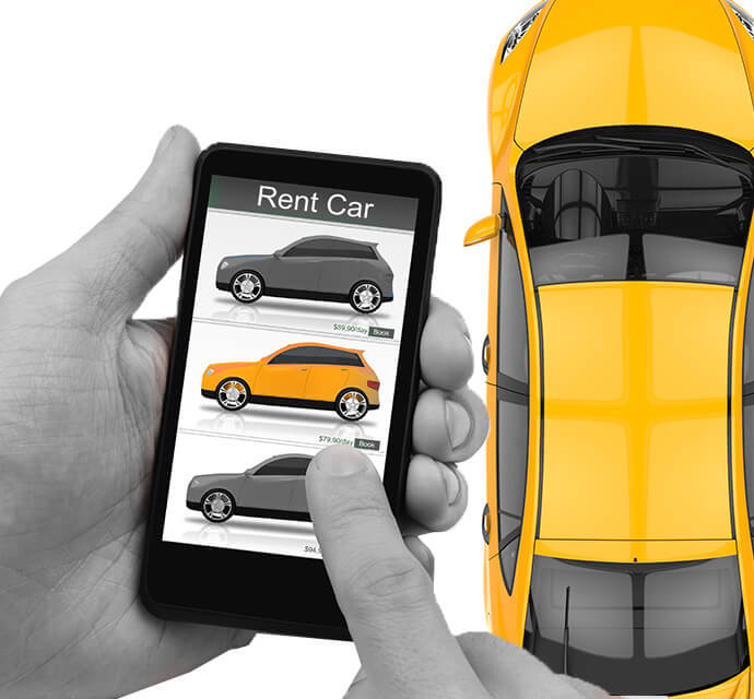 Website of Renta - car rental